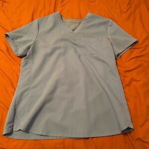 Ceil blue Fabletics scrub set, EUC, both medium. No flaws